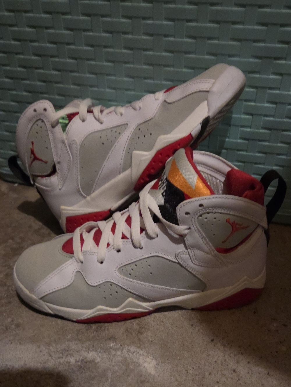 Nike Kids' White, Red and Gold High-Top Sneakers